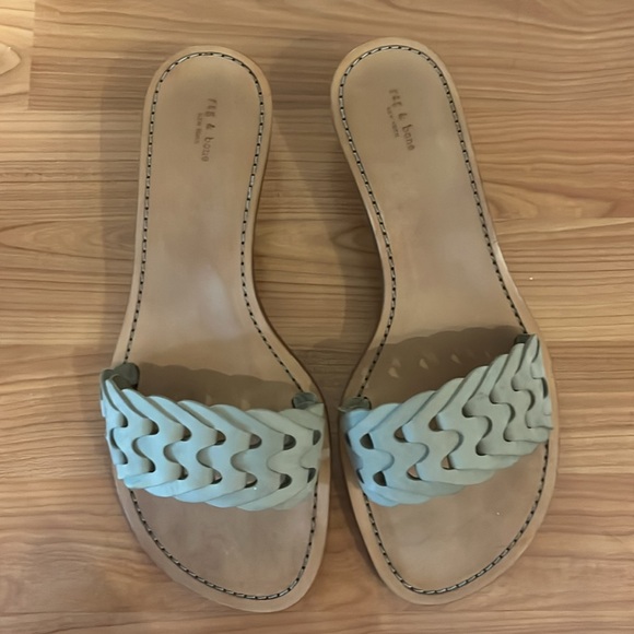 Brand new Rag & Bone Melrose Mid kitten heel sandals. Size 10. Mint nubuck. - Picture 4 of 13